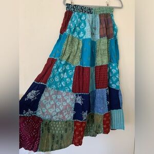 Eccentric Hippie Patchwork Skirt